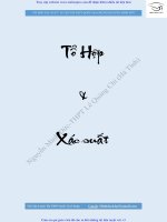 Tổ hợp xác SUẤT lớp 11