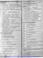 Bài Tập tiếng anh 9 Mai lan Hương unit 34