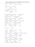 250 câu trắc nghiệm về từ vựng ôn thi THPT quốc gia 2017 môn tiếng anh