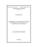 Cơ sở khoa học của các giải pháp lâm sinh áp dụng cho rừng phòng hộ đầu nguồn hố chứa nước cửa đặt huyện thường xuân   tỉnh thanh hóa 