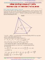 225 bài toán hình học không gian trong các đề thi thử 2016