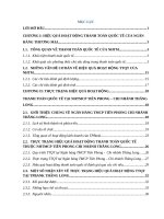 Giải pháp nâng cao hiệu quả hoạt động thanh toán quốc tế tại Ngân hàng TMCP Tiên Phong chi nhánh Thăng Long