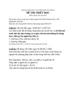 đề thi triet_ cao học_ đh khxhnhtphcm