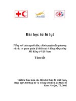 Bài học từ lũ lụt Tiếng nói của người dân, chính quyền địa phương và các cơ quan quản lý thiên tai ở đồng bằng sông Mêkông ở Việt Nam