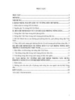 TƯ TƯỞNG HCM VỀ NÔNG DÂN VÀ CÔNG TÁC VẬN ĐỘNG NÔNG DÂN