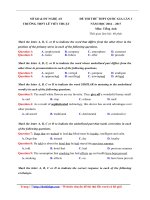 thpt nguyen viet thuat nghe an mon tieng anh lan 1 nam 2017 file word co loi giai 