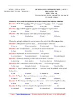 thpt thuan thanh 1 bac ninh mon tieng anh lan 1 nam 2017 file word co loi giai 