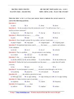 de thi thu thpt qg mon anh truong thpt chuyen nguyen trai hai duong lan 2 nam 2017 file word co loi giai 