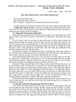 Thu hoạch chính trị hè 2017 HC(A long)