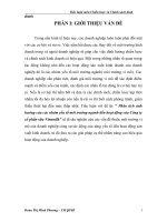 tieu luan chien luoc va chinh sach kinh doanh 