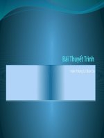 Bài thuyết trình hiện tượng lũ bùn đá