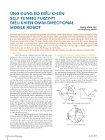 Ứng dụng bộ điều khiển self tuning fuzzy pi điều khiển omni directional mobile robot