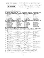 5 DE THI  VAO 10  VUNG TAU Chuyên anh