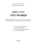 Nghiên cứu cấu trúc tổ thành của trạng thái rừng giàu ở huyện bố trạch phục vụ công tác quy hoạch bảo vệ phát triển rừng 