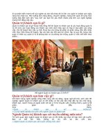 sự phát triển mạnh mẽ của ngành du lịch kéo theo đó là lĩnh vực quản trị khách sạn ngày càng hút nhân lực