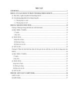 Bài tập lớn môn phân tích hoạt động kinh tế