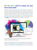 Giới thiệu dịch vụ 2017