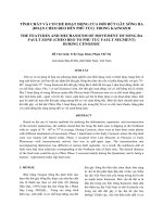TÍNH CHẤT và cơ CHẾ HOẠT ĐỘNG của đới đứt gãy SÔNG BA 