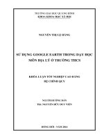 Sử dụng google earth trong dạy học môn địa lí ở trường THCS 