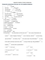 Thì hiện tại đơn phần 1