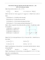 Tuyển tập 30 đề thi THPT toán 2017 các trường chuyên