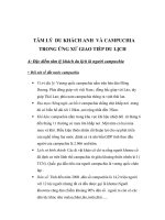 Tâm lý du khách anh và campuchia trong ứng xử giao tiếp du lịch