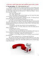 Bài thi kiến thức liên môn: GIÁO DỤC GIỚI TÍNH CHO TRẺ: KHÔNG BAO GIỜ LÀ SỚM