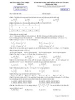 Đề thi thử THPT quốc gia 2017 môn toán trường THPT công nghiệp   hòa bình lần 2 