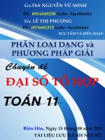 toanmath com   phân dạng, bài tập mẫu và phương pháp giải đại số tổ hợp   nguyễn vũ minh, lê thị phượng