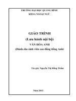 Giáo trình văn hóa anh (dùng cho sinh viên cao đẳng tiếng anh) 
