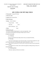 Đề cương và nội dung chi tiết môn học tư tưởng hồ chí minh