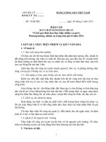 Báo cáo về kết quả lãnh đạo thực hiện nhiệm vụ và Phương hướng, nhiệm vụ trọng tâm của đảng bộ xã