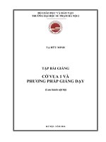 Tập bài giảng cờ vua 1 và phương pháp giảng dạy 