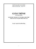 Giáo trình giáo dục hành vi văn hóa cho trẻ 