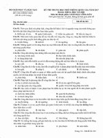 Đề thi môn GDCD năm 2017 có đáp án mã đề 303