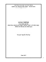 Giáo trình phương pháp dạy học tiếng việt 3 ở tiểu học 