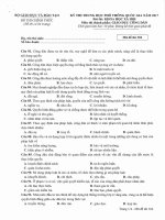 Đề thi môn GDCD năm 2017 có đáp án mã đề 304