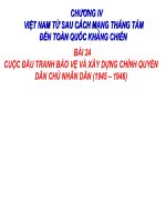 Bài Giảng Cuộc Đấu Tranh Bảo Vệ Và Xây Dựng Chính Quyền Dân Chủ Nhân Dân (1945 – 1946)