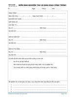 BM37 QT08 kiem tra va giam sat bien ban nghiem thu va ban giao cong trinh 