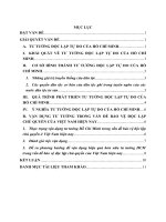 Trình bày tư tưởng độc lập, tự do của Hồ Chí Minh. Vận dụng tư tưởng này trong vấn đề bảo vệ độc lập chủ quyền của Việt Nam hiện nay