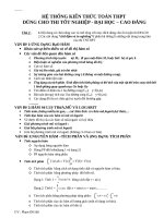 Hệ thống kiến thức Toán THPT dùng cho thi Tốt nghiệp  Đại học  Cao đẳng