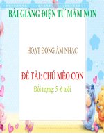 Bài giảng điện tử mầm non đề tài heo và hươu (lớp lá) 
