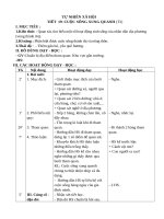 giáo án tự nhiên xã hội lớp 1 bài  19 