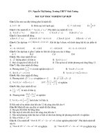 Trắc nghiệm chương 1 Đại số 10 có đáp án