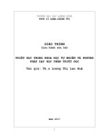 Giáo trình triết học trong khoa học tự nhiên và phương pháp dạy học phần triết học 