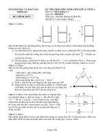 BỘ ĐỀ THI HSG VẬT LÍ 12 NĂM  2014 - 2016 CÓ LỜI GIẢI