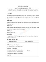 Giáo án lớp mầm tuần 19 chủ đề động vật sống trong rừng 