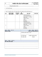 BM01 QT05 phieu yeu cau tuyen dung REV01 