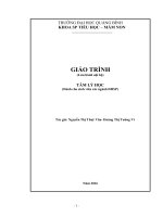 Giáo trình tâm lý học đại cương dành cho sinh viên CĐTH 