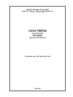 Giáo trình tin học dùng cho sinh viên hệ cđ 